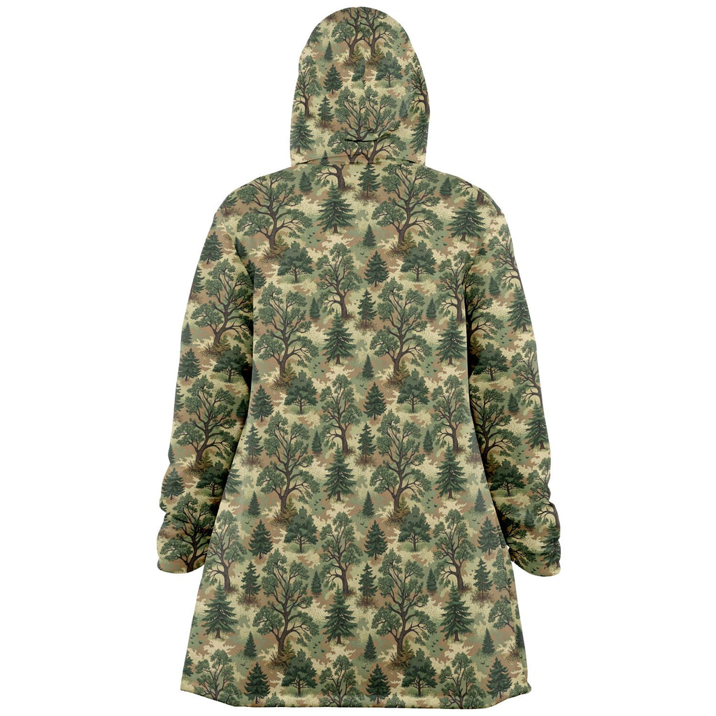 Forest Camouflage Microfleece Cloak