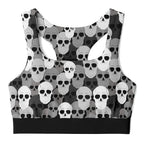 Pile of Skulls Padded Sports Bra