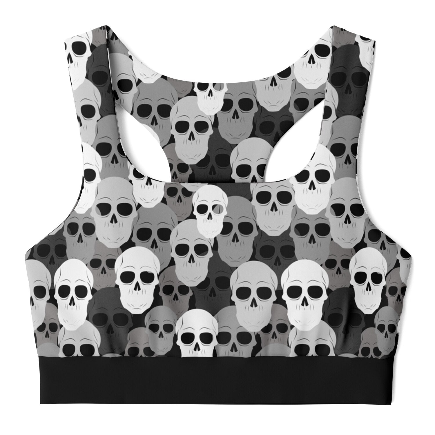 Pile of Skulls Padded Sports Bra