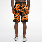 Orange Camo Basketball Shorts