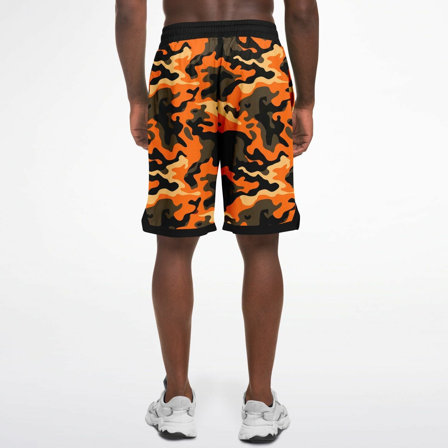 Orange Camo Basketball Shorts