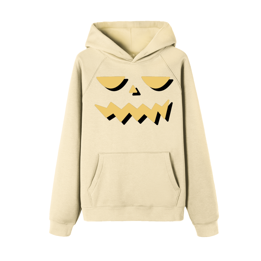 Apricot Raglan Sleeve Fleece Hoodie