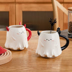 Personalized Ins Cup Couple Girl Birthday Gift Ceramic Water Cup Home Halloween Gift Little Devil Cup