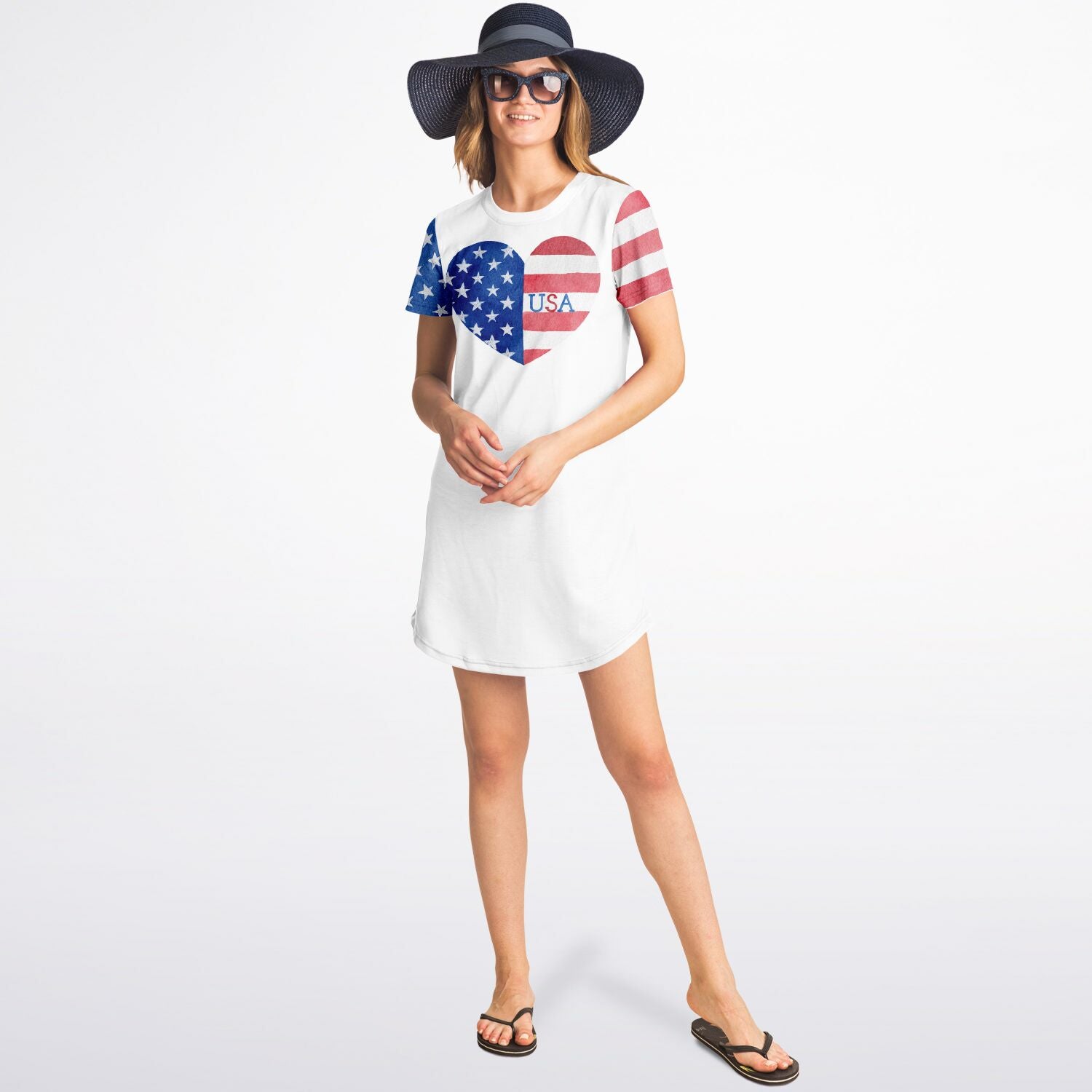 American Heart T-Shirt Dress