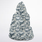 Polar Bear Blizzard Hooded Sherpa Blanket