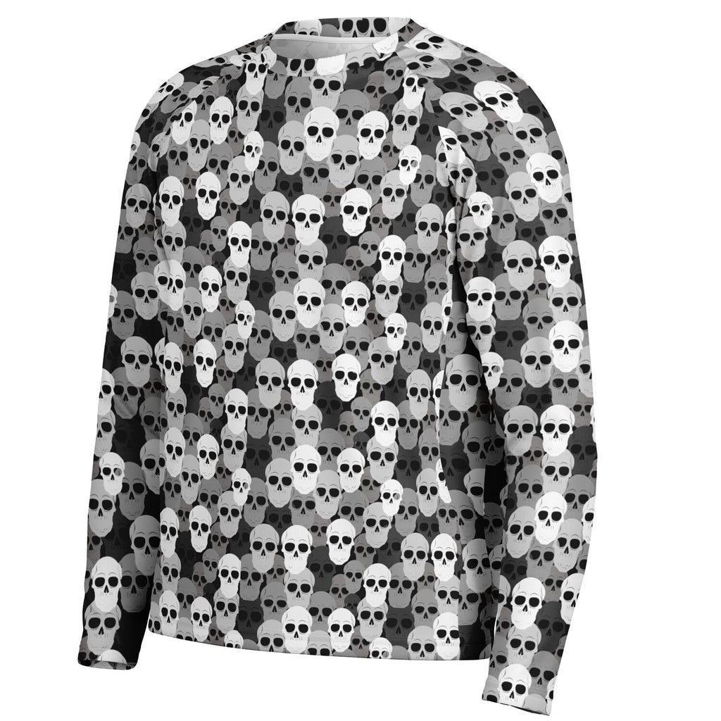 Pile of Skulls Men's Long Sleeve Performance Shirt
