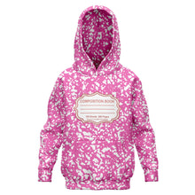 Load image into Gallery viewer, Pink Composition Notebook Unisex Kids Halloween Hoodie
