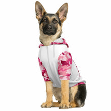Load image into Gallery viewer, White and Pink Camo Dog Zip-Up Hoodie
