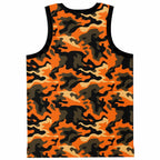 Orange Camo Basketball Jersey