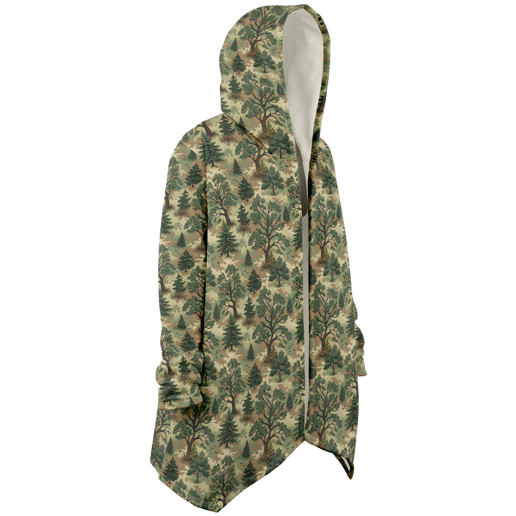 Forest Camouflage Microfleece Cloak