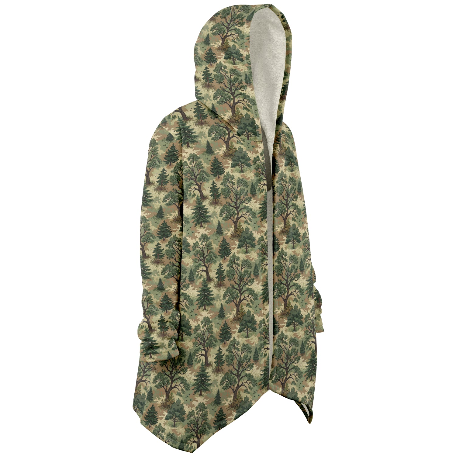 Forest Camouflage Microfleece Cloak