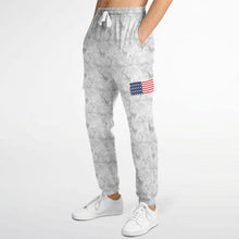 Load image into Gallery viewer, Ladies Stars and Stripes Flag Cargo Sweatpants
