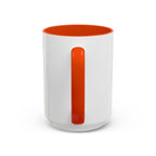 Halloween Jack-O'-Lantern Ceramic Mug (15oz) — Orange Handle & Interior
