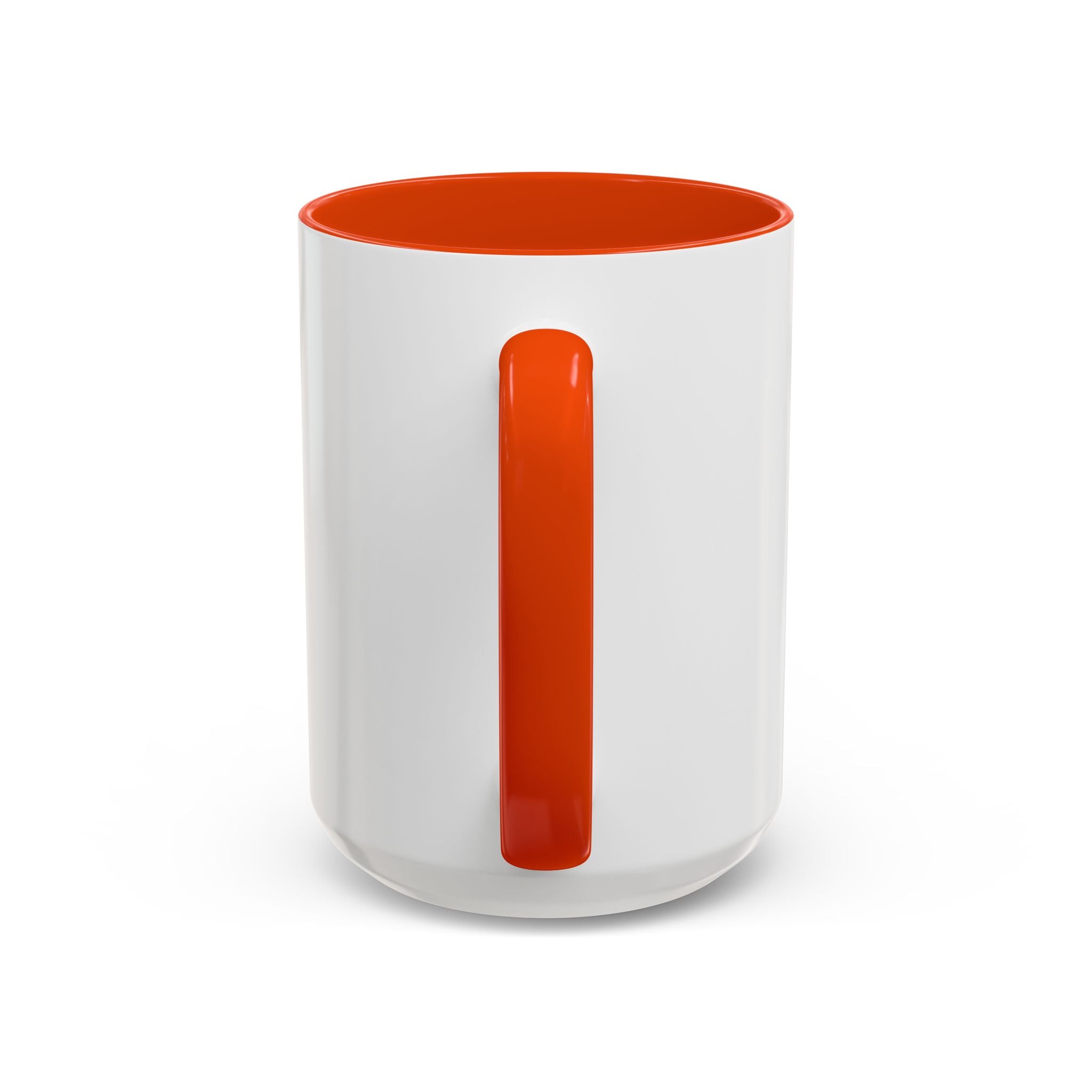 Halloween Jack-O'-Lantern Ceramic Mug (15oz) — Orange Handle & Interior