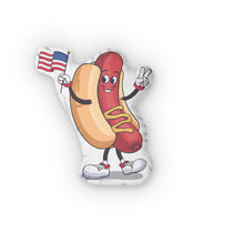 Load image into Gallery viewer, Patriotic Hotdog Shaped Pillow
