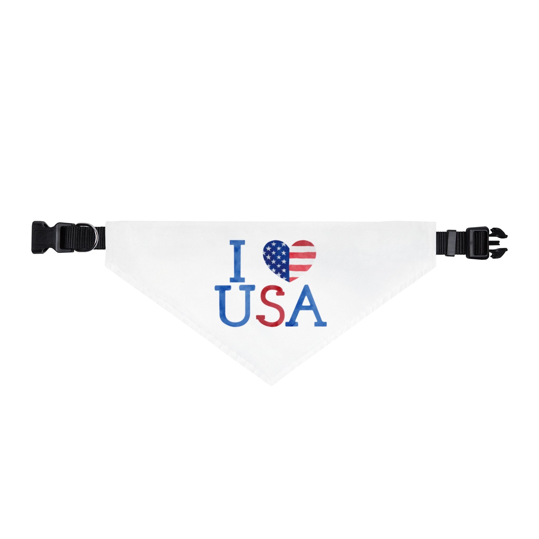 I Heart USA Clip-on Pet Bandana
