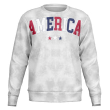 Load image into Gallery viewer, America Grey Ladies Sweatshirt
