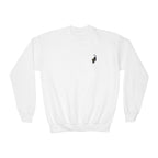 Black Cat Embroidered Youth Crewneck Sweatshirt