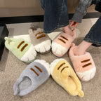 Women's Rabbits Feet Fleece-Lined Plush Slippers