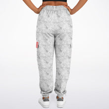 Load image into Gallery viewer, Ladies Stars and Stripes Flag Cargo Sweatpants
