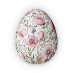 Pink Flowers Egg Shaped Pillow