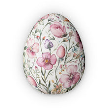 Load image into Gallery viewer, Pink Flowers Egg Shaped Pillow
