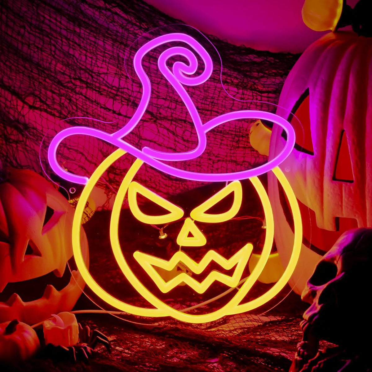 Halloween Themed Neon Colored LED Lights