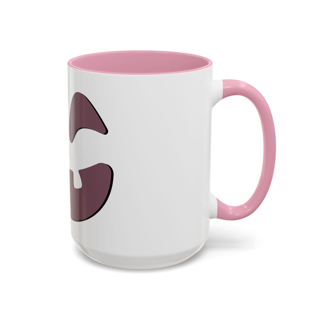 Pink Jack-O'-Lantern Coffee Mug — Cute Halloween Ceramic Mug (15oz)