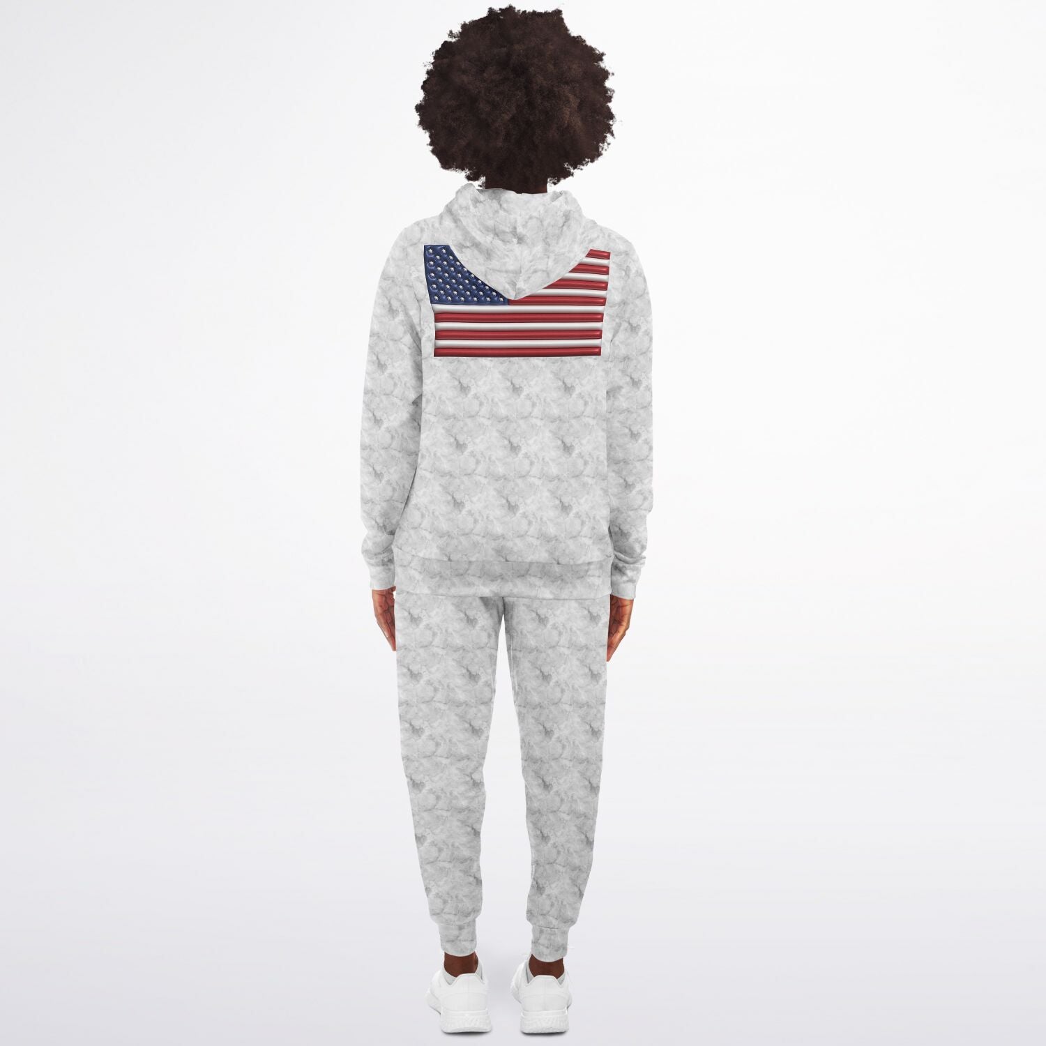 Inflated American flag Athletic Zip hoodie & Jogger