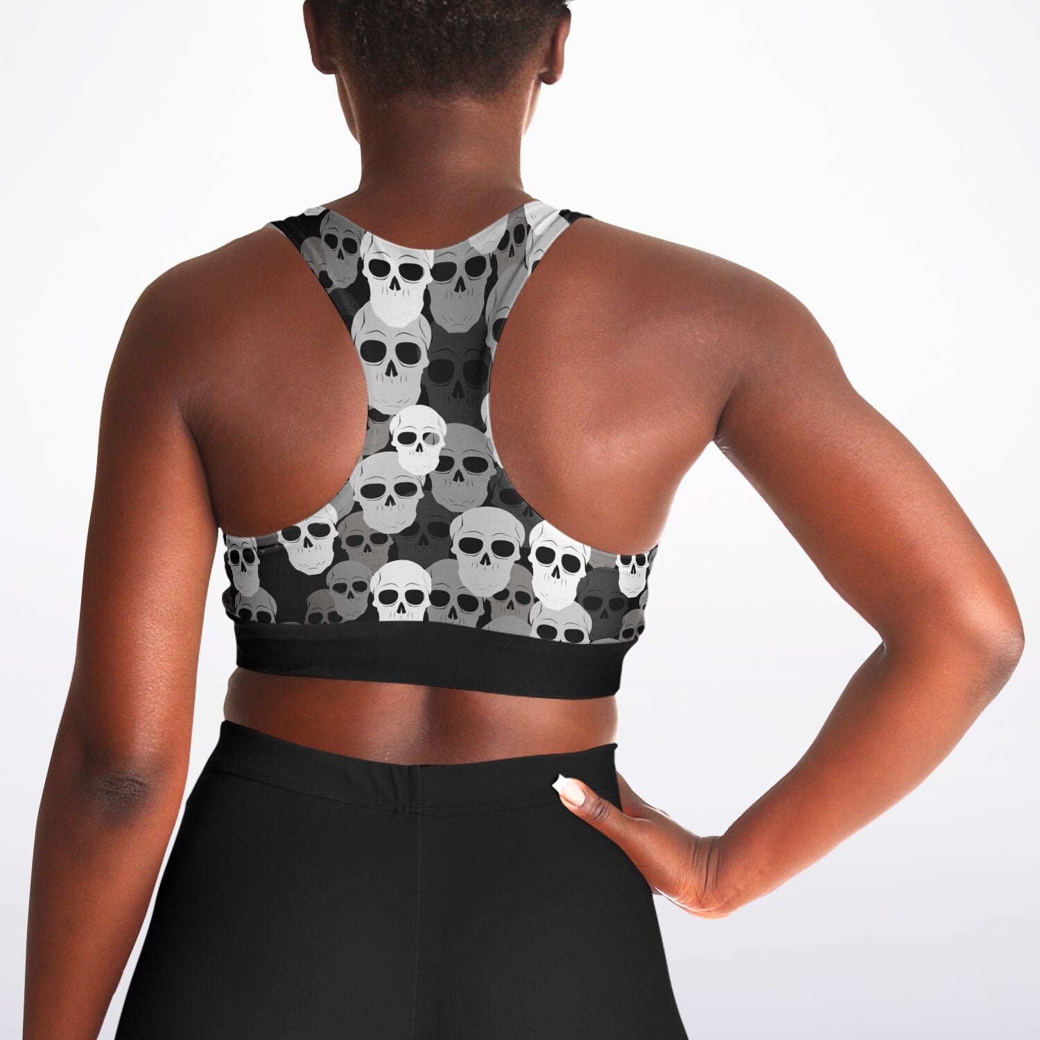 Pile of Skulls Padded Sports Bra