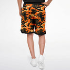 Orange Camo Basketball Shorts