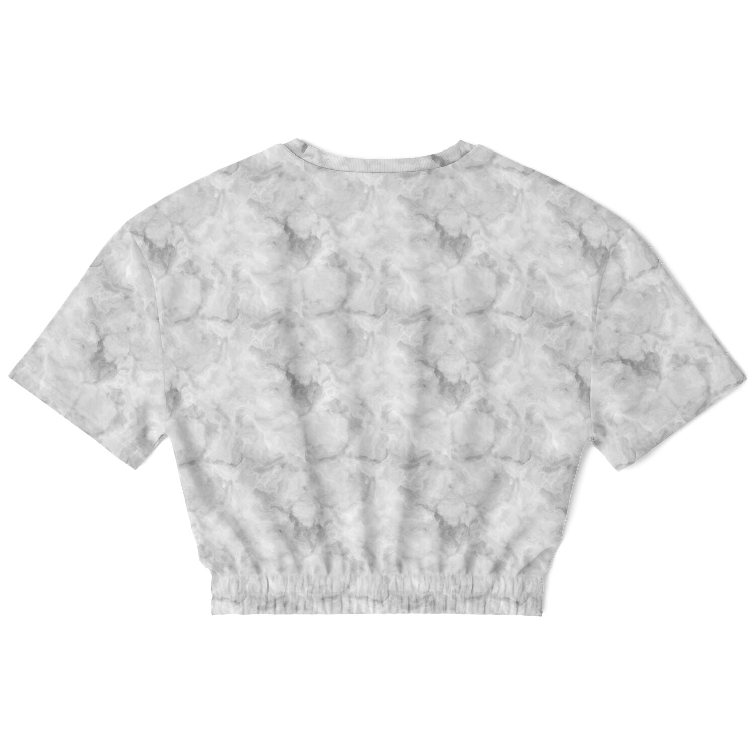 USA Cropped Short Sleeve Ladies Sweatshirt