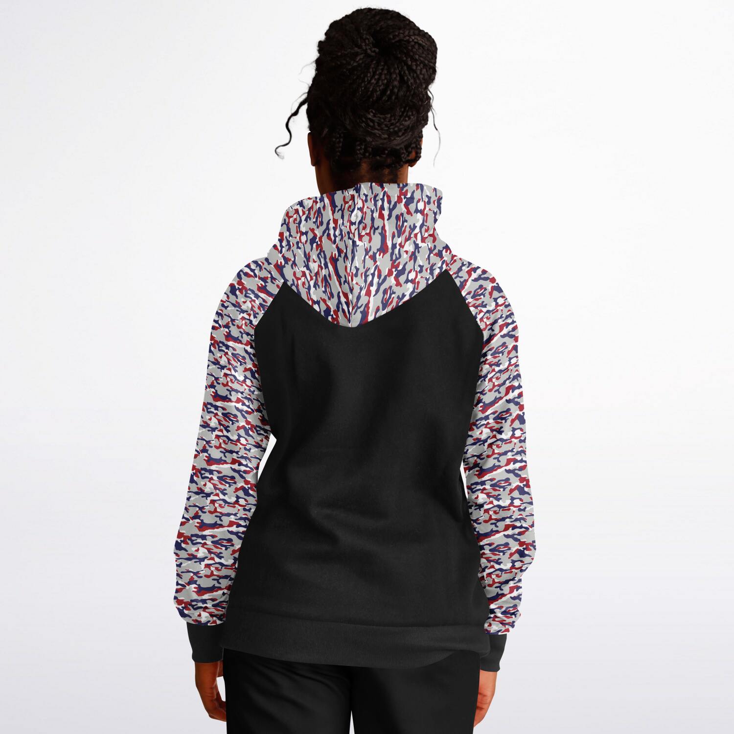 Patriot Camo Ladies Raglan Hoodie
