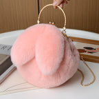Rabbit Ear Fur-lined crossbody bag