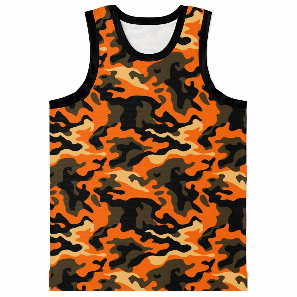 Orange Camo Basketball Jersey