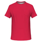 Crimson Red Ladies Pocket T-shirt