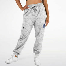 Load image into Gallery viewer, Ladies Stars and Stripes Flag Cargo Sweatpants
