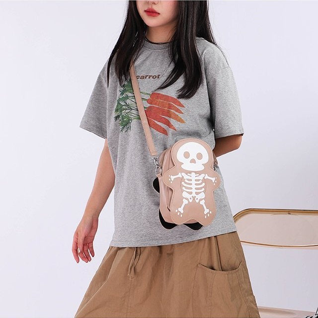 Halloween Skull Shoulder Messenger Crossbody Bag
