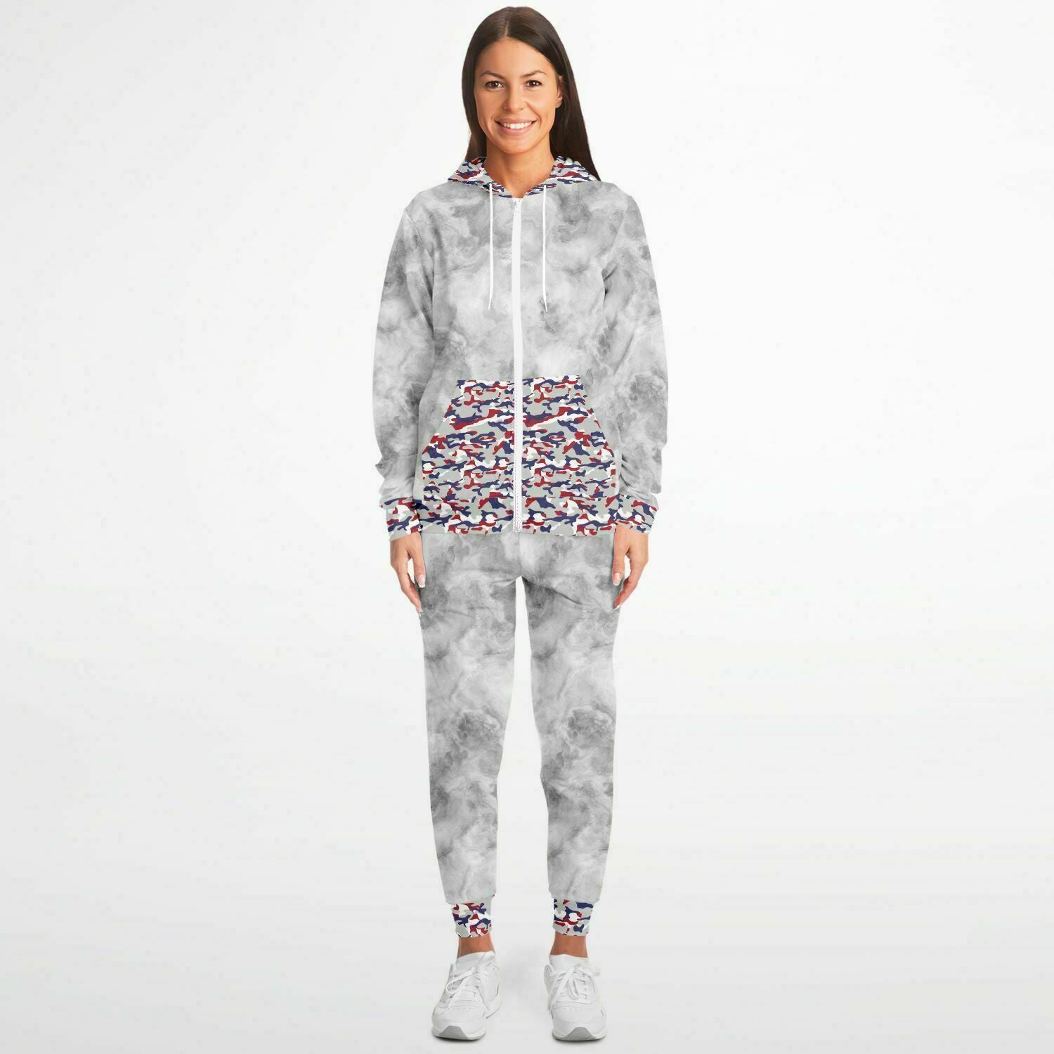 Patriotic Camo Ladies Zip hoodie & Jogger