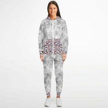 Load image into Gallery viewer, Patriotic Camo Ladies Zip hoodie &amp; Jogger
