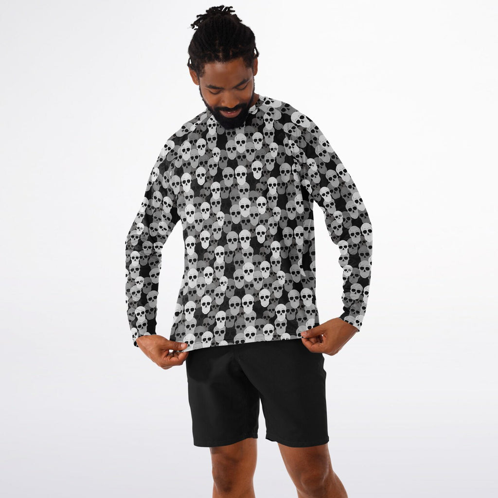 Pile of Skulls Men's Long Sleeve Performance Shirt