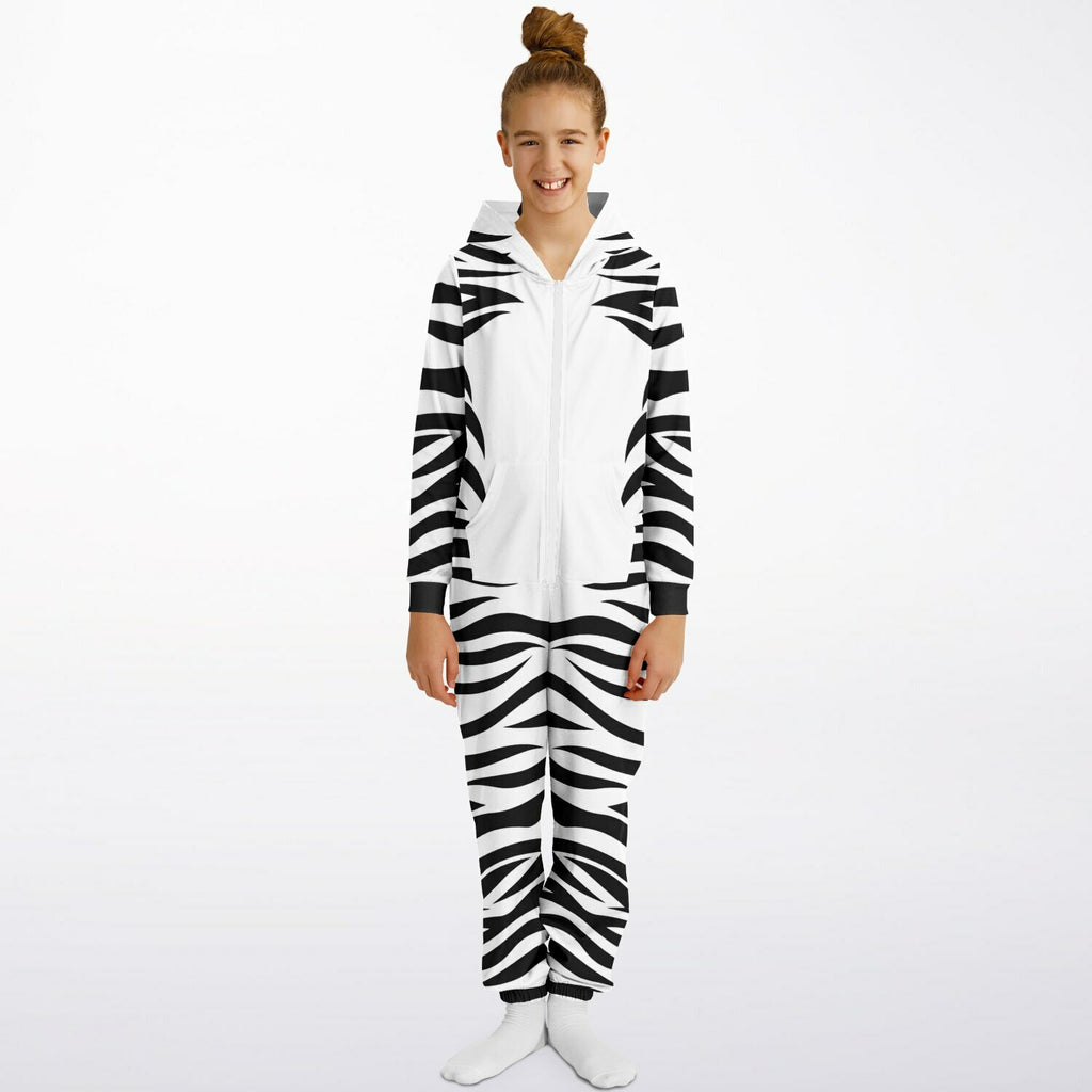 Kids Unisex Zebra Jumpsuit