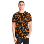 Orange Leaves Forest Camo T-Shirt