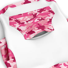 Load image into Gallery viewer, White and Pink Camo Dog Zip-Up Hoodie
