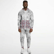 Load image into Gallery viewer, Men&#39;s Patriotic Camo Zip hoodie &amp; Jogger
