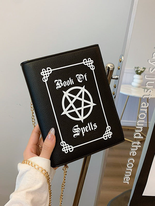 Halloween Spell Book Crossbody Bag