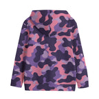 Purple Camo Happy Jack Kid's Cotton Pullover Hoodie