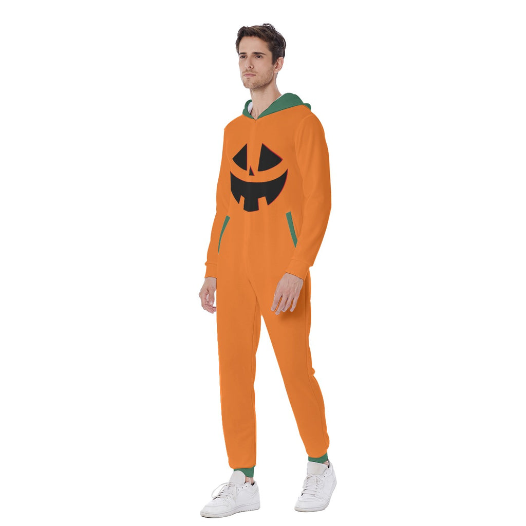 Halloween Jack Men's Hooded Jumpsuit