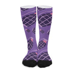 Purple Grenade Long Socks