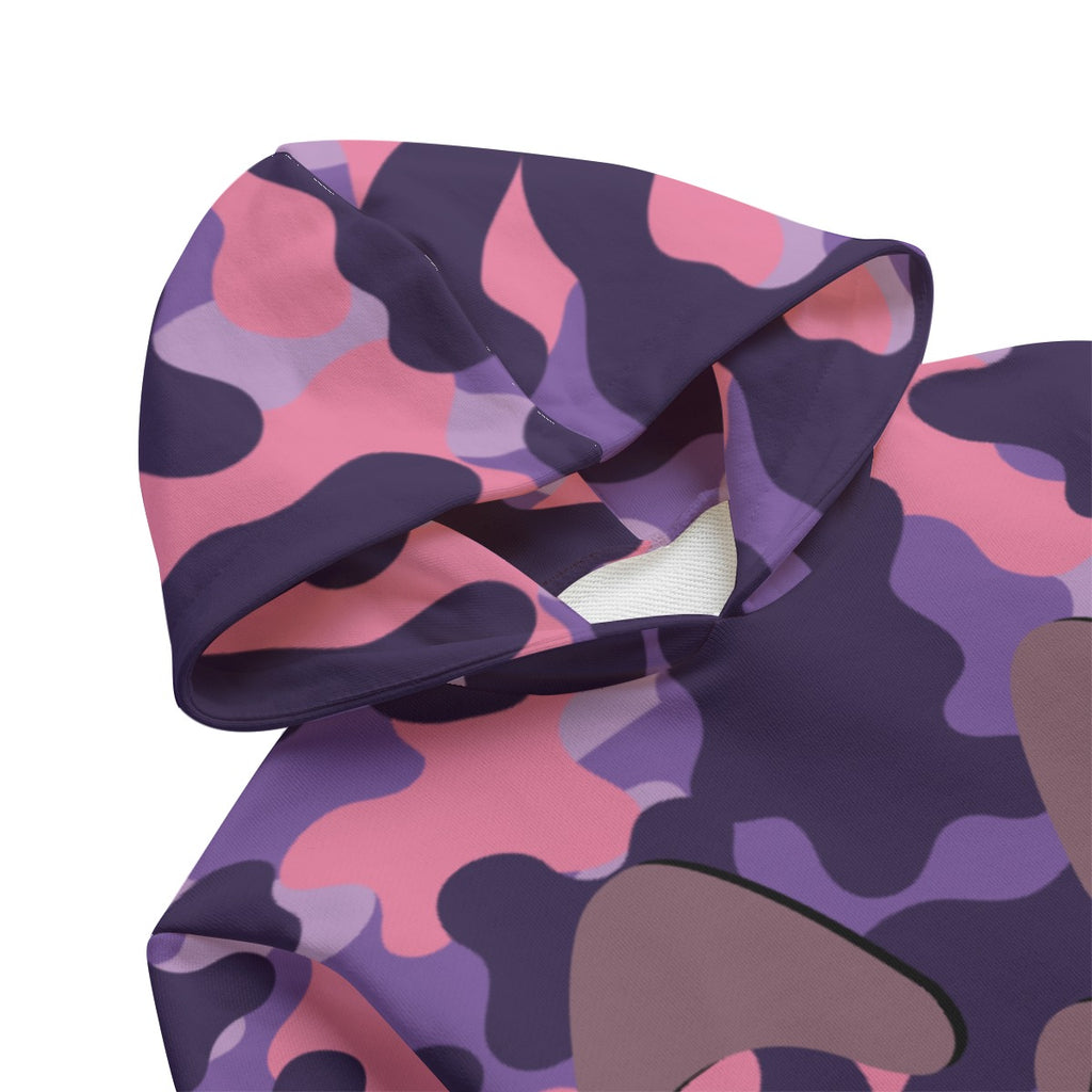 Purple Camo Happy Jack Kid's Cotton Pullover Hoodie